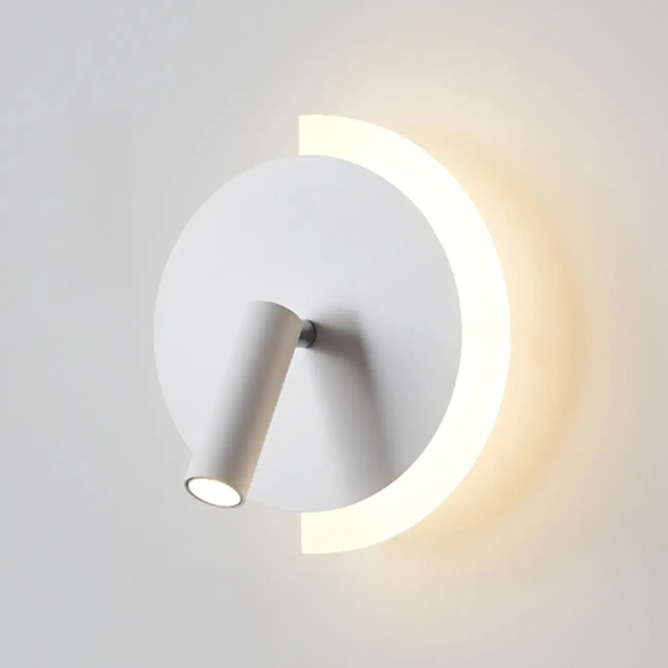 Modern Lucite Wall Sconce with Alloy Swing Arm Design Image - 7