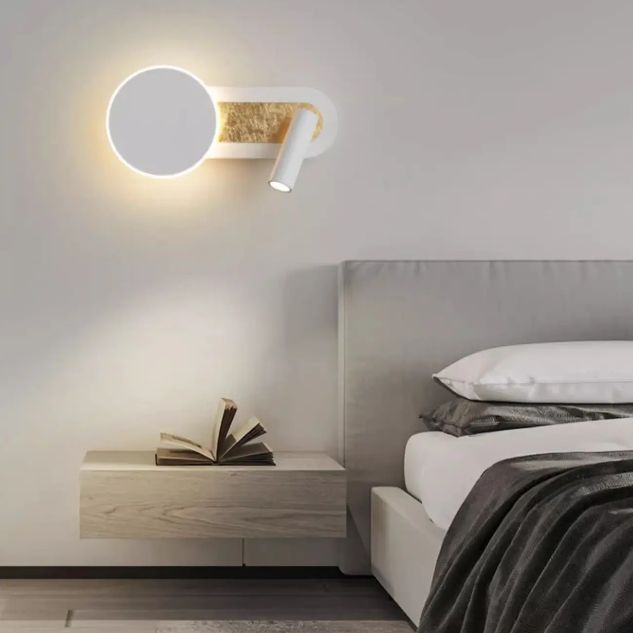 Modern Lucite Wall Sconce with Alloy Swing Arm Design Image - 9 | homeyfad