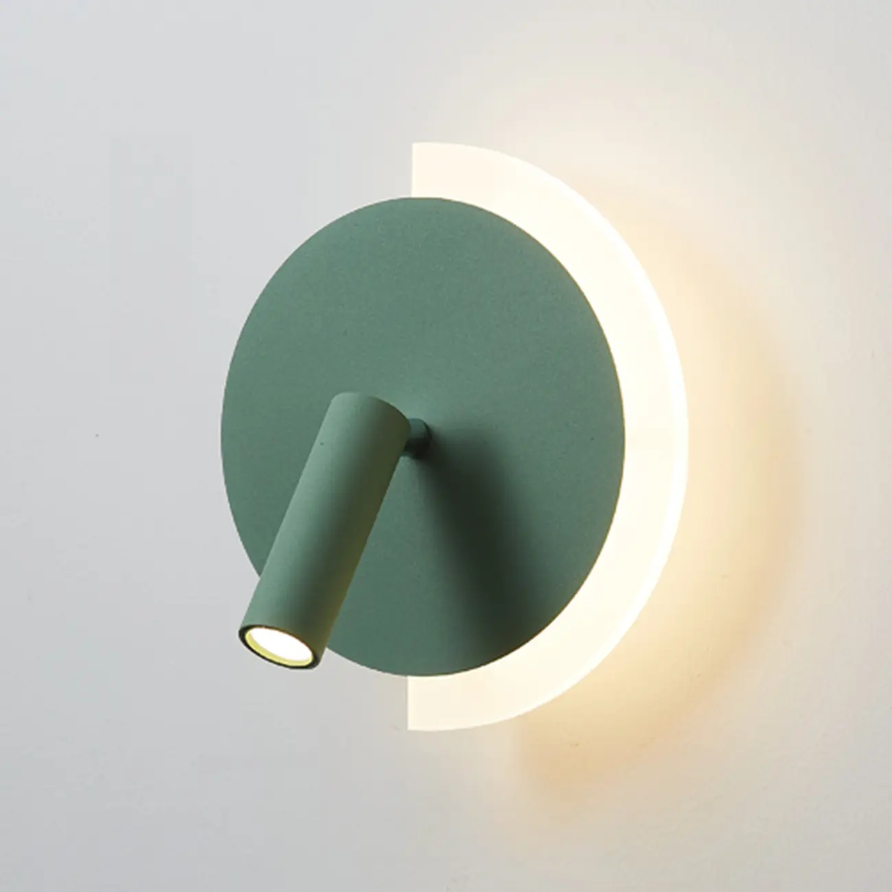 Modern Lucite Wall Sconce with Alloy Swing Arm Design Image - 10 | homeyfad