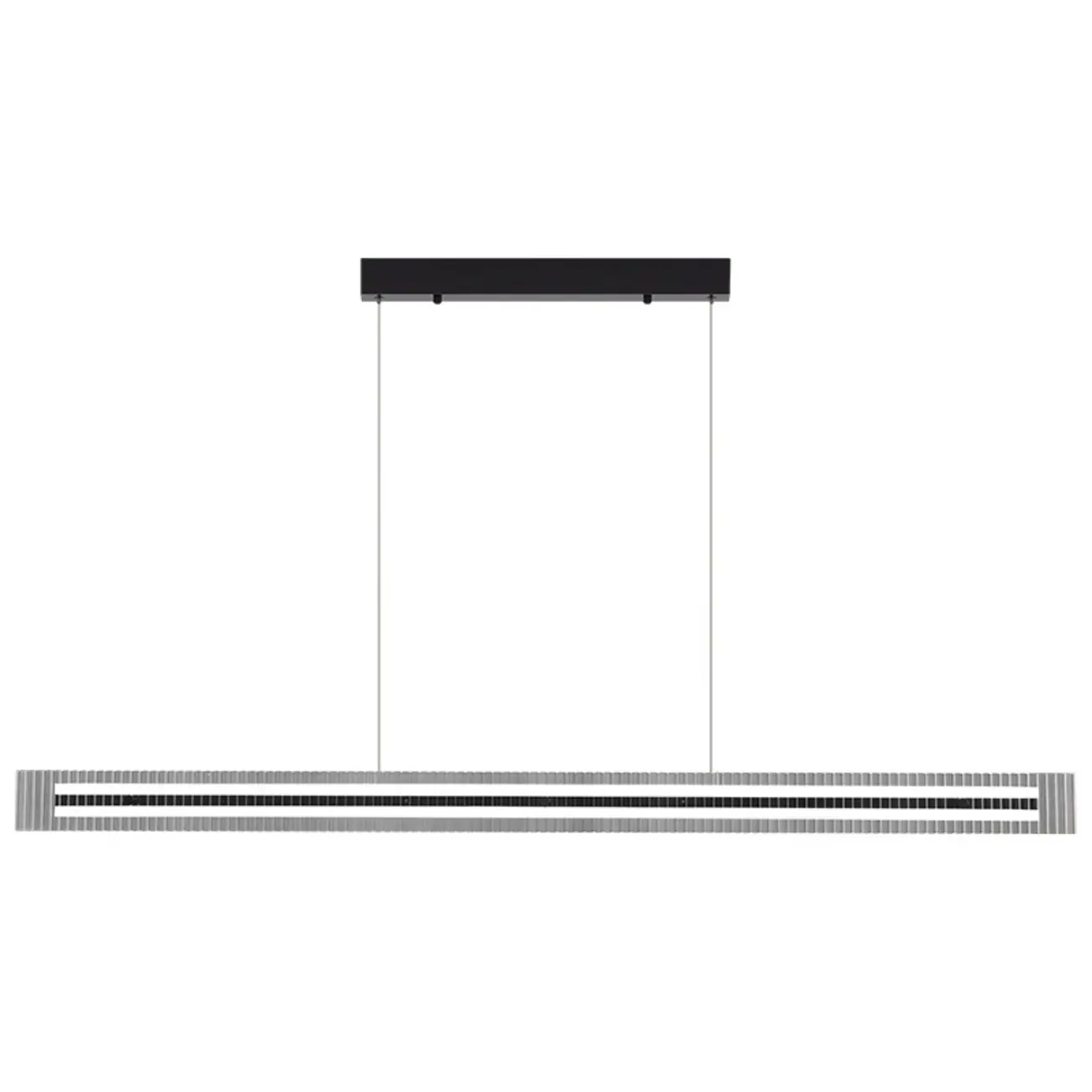 Modern Linear Black LED Hanging Pendant Lights for Kitchen Image - 10 | homeyfad