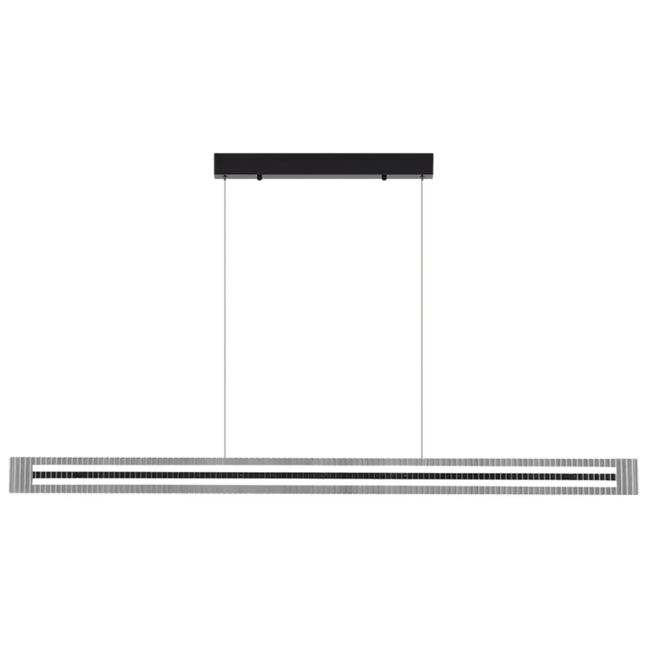 Modern Linear Black LED Hanging Pendant Lights for Kitchen Image - 10