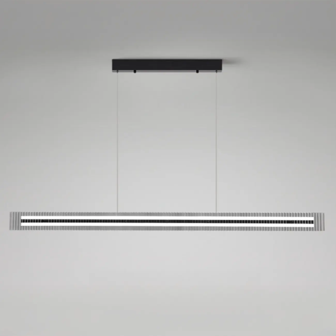 Modern Linear Black LED Hanging Pendant Lights for Kitchen Image - 13 | homeyfad