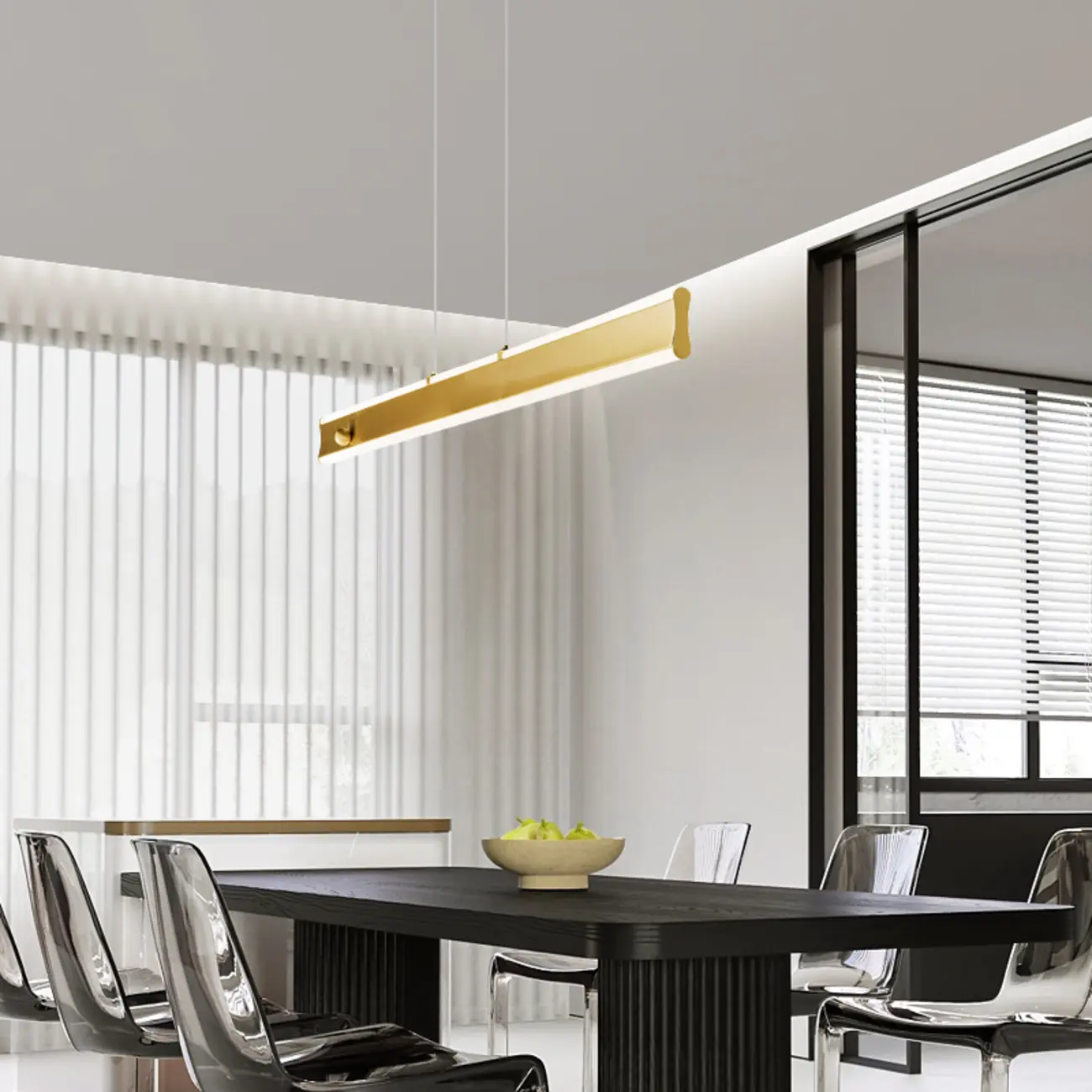 Modern Metal Geometric Island Light for Kitchen Area | homeyfad