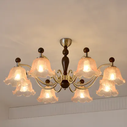 Modern Antique Flower Shape Chandelier for Dining Room Image - 3