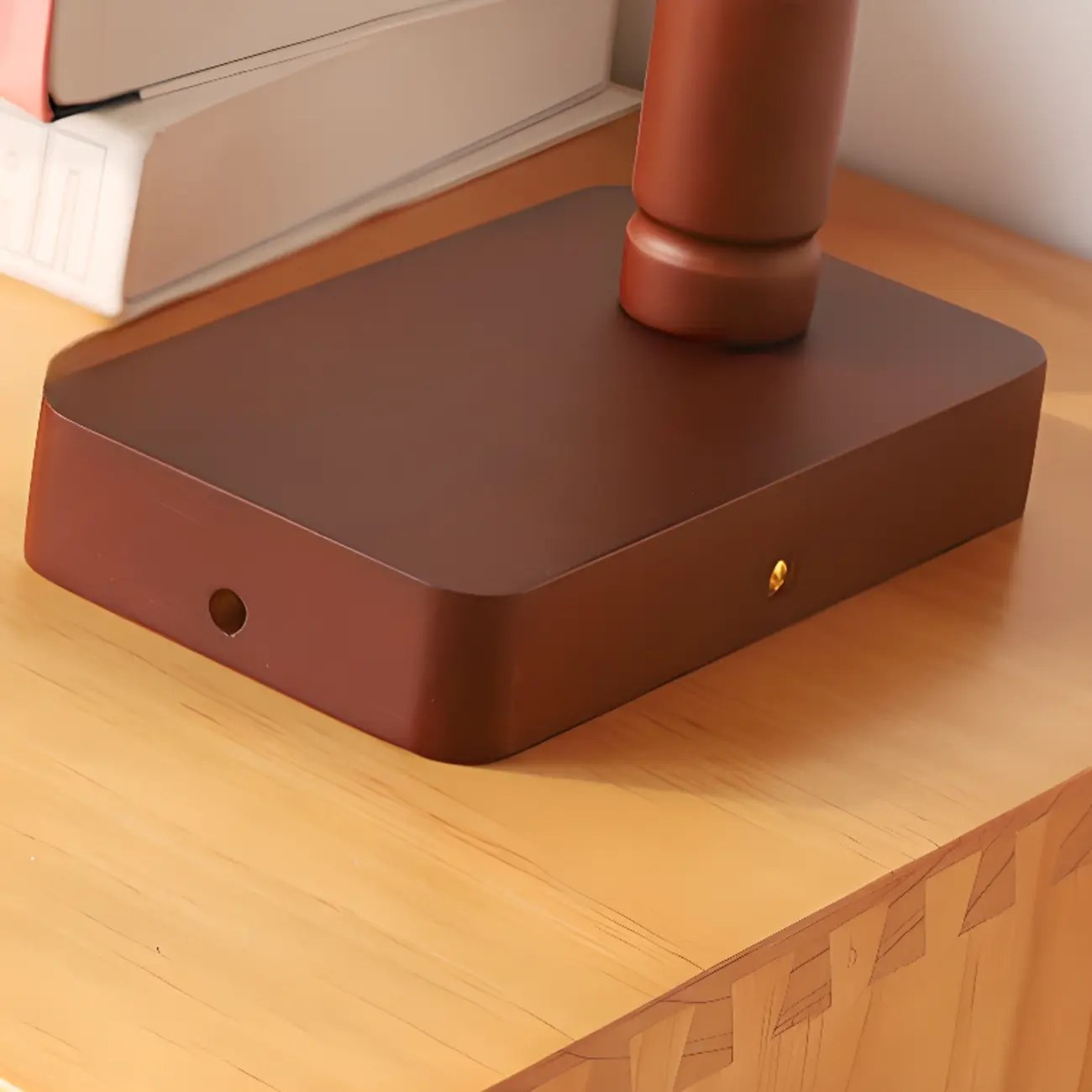 Modern Mini Walnut Glass LED Wall Sconce for Living Room  Image - 8 | homeyfad