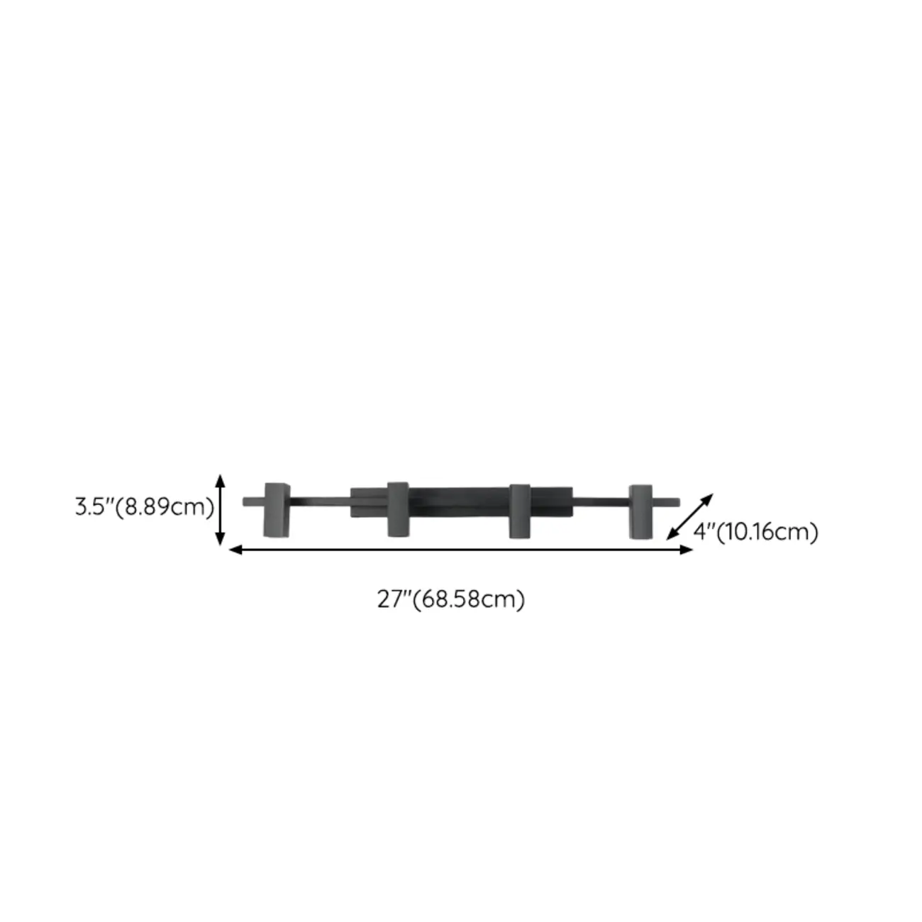 Rectangle Modern Vanity Light with Adjustable Shades Image - 14 | homeyfad