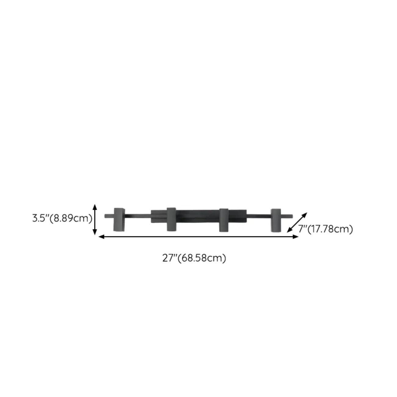 Rectangle Modern Vanity Light with Adjustable Shades Image - 19 | homeyfad