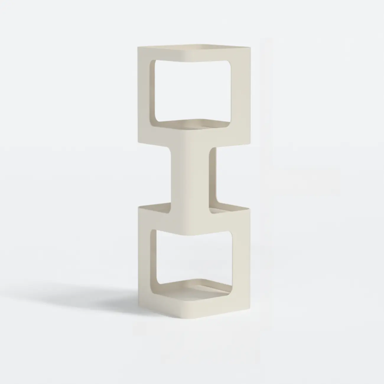 Chic Rotatable 4-Tier Vertical Metal Open Back Bookcase Image - 4 | homeyfad