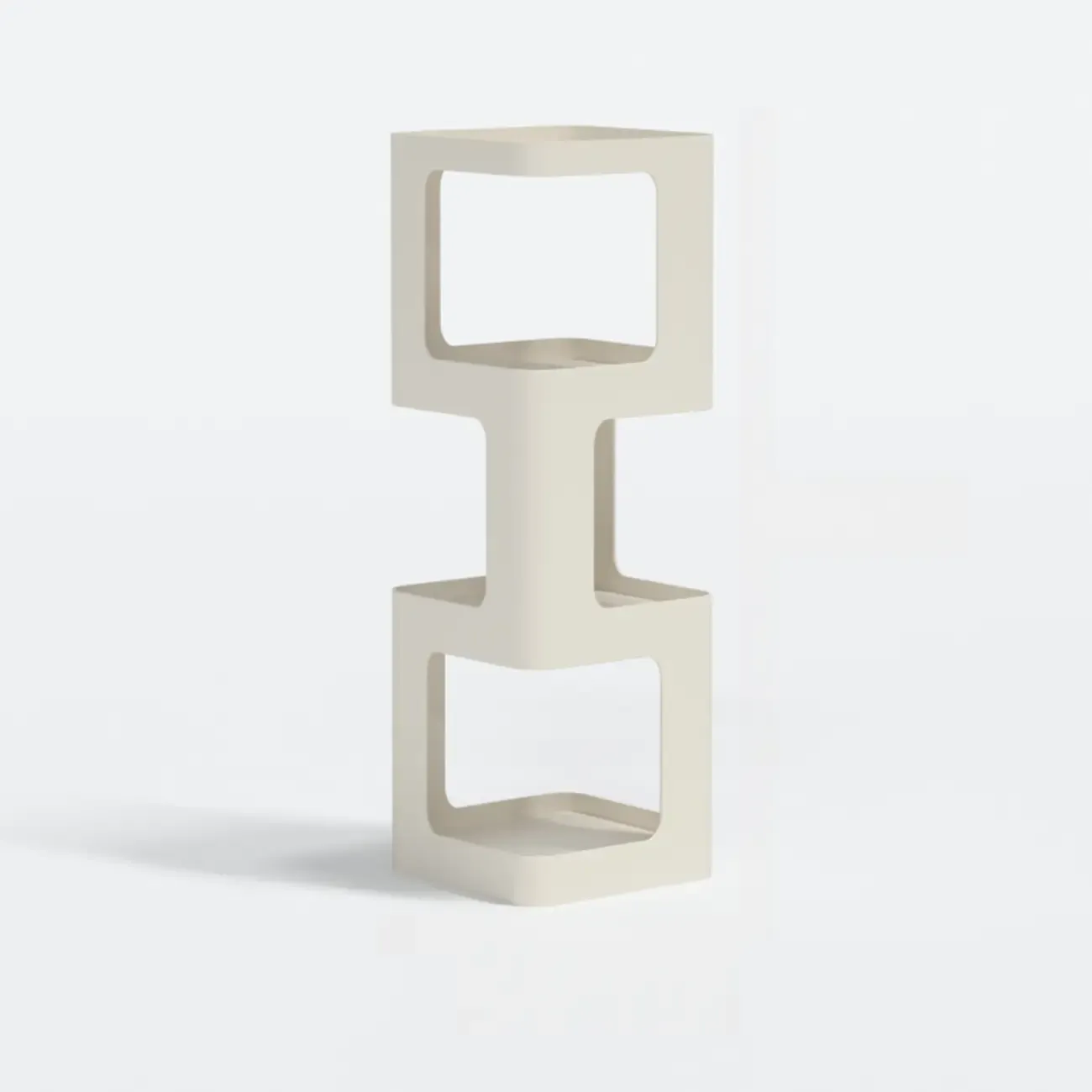 Chic Rotatable 4-Tier Vertical Metal Open Back Bookcase Image - 4