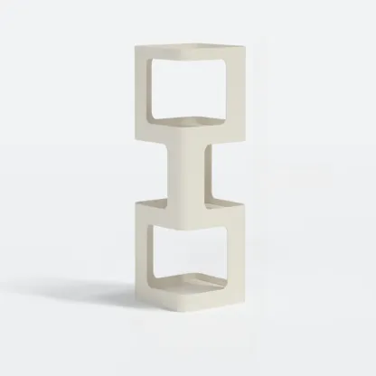 Chic Rotatable 4-Tier Vertical Metal Open Back Bookcase Image - 4