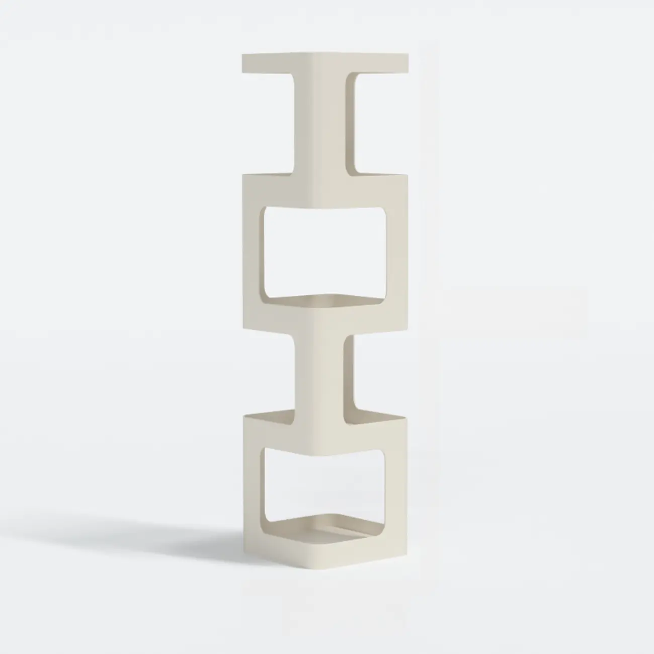 Chic Rotatable 4-Tier Vertical Metal Open Back Bookcase Image - 8 | homeyfad