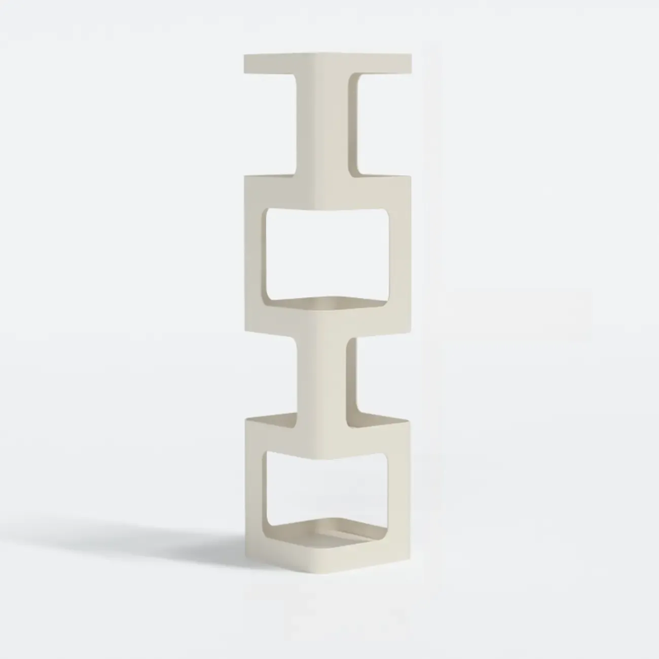 Chic Rotatable 4-Tier Vertical Metal Open Back Bookcase Image - 8