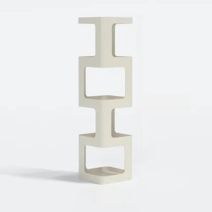 Chic Rotatable 4-Tier Vertical Metal Open Back Bookcase Image - 8