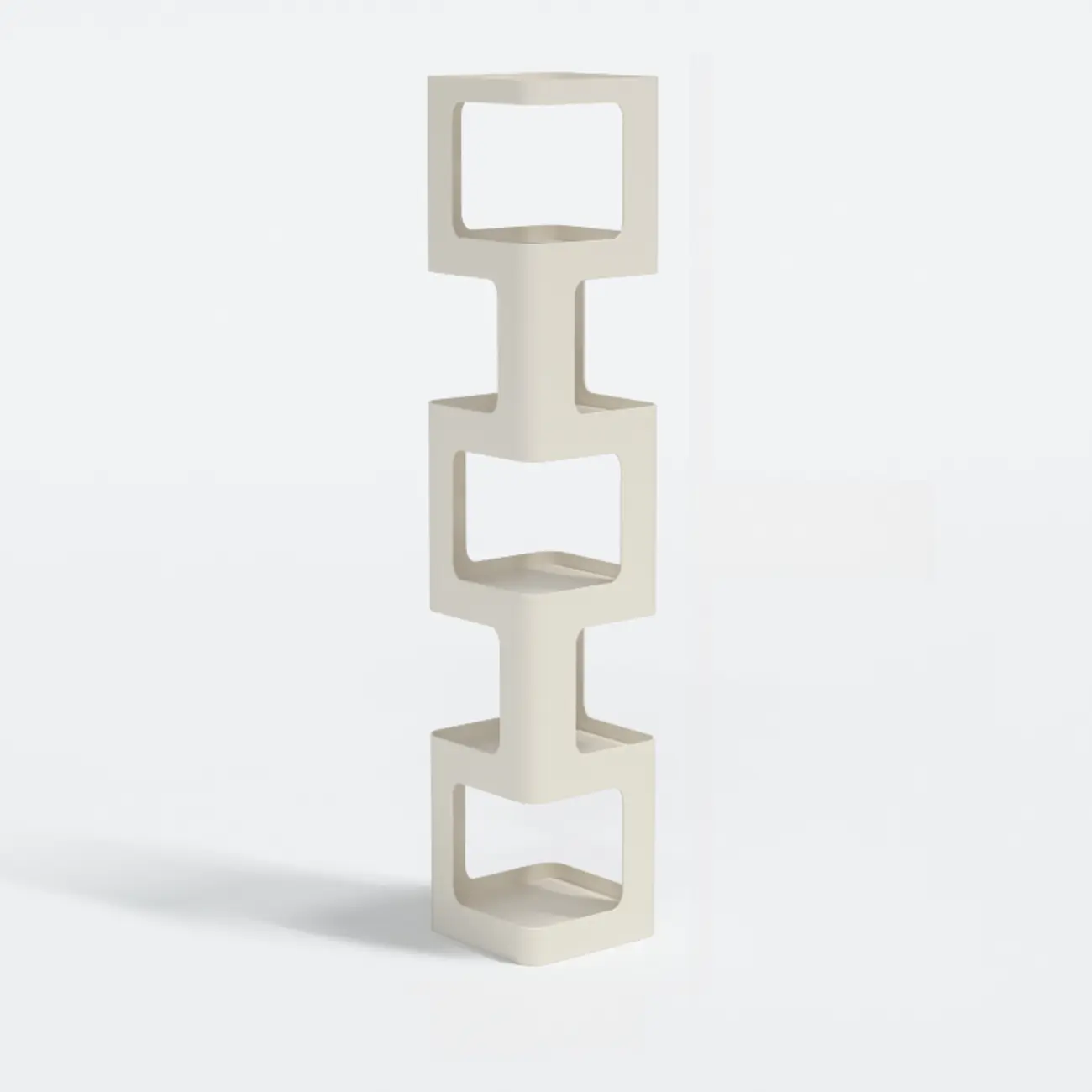 Chic Rotatable 4-Tier Vertical Metal Open Back Bookcase Image - 11 | homeyfad