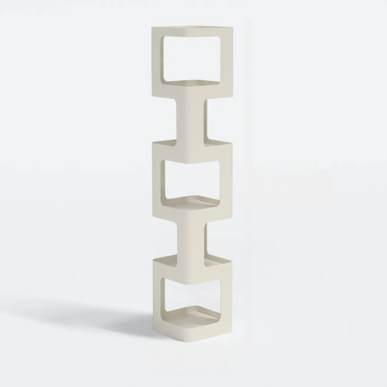 Chic Rotatable 4-Tier Vertical Metal Open Back Bookcase Image - 11