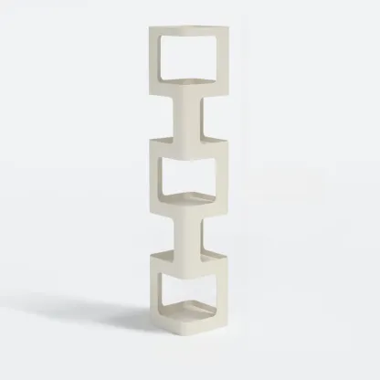 Chic Rotatable 4-Tier Vertical Metal Open Back Bookcase Image - 11