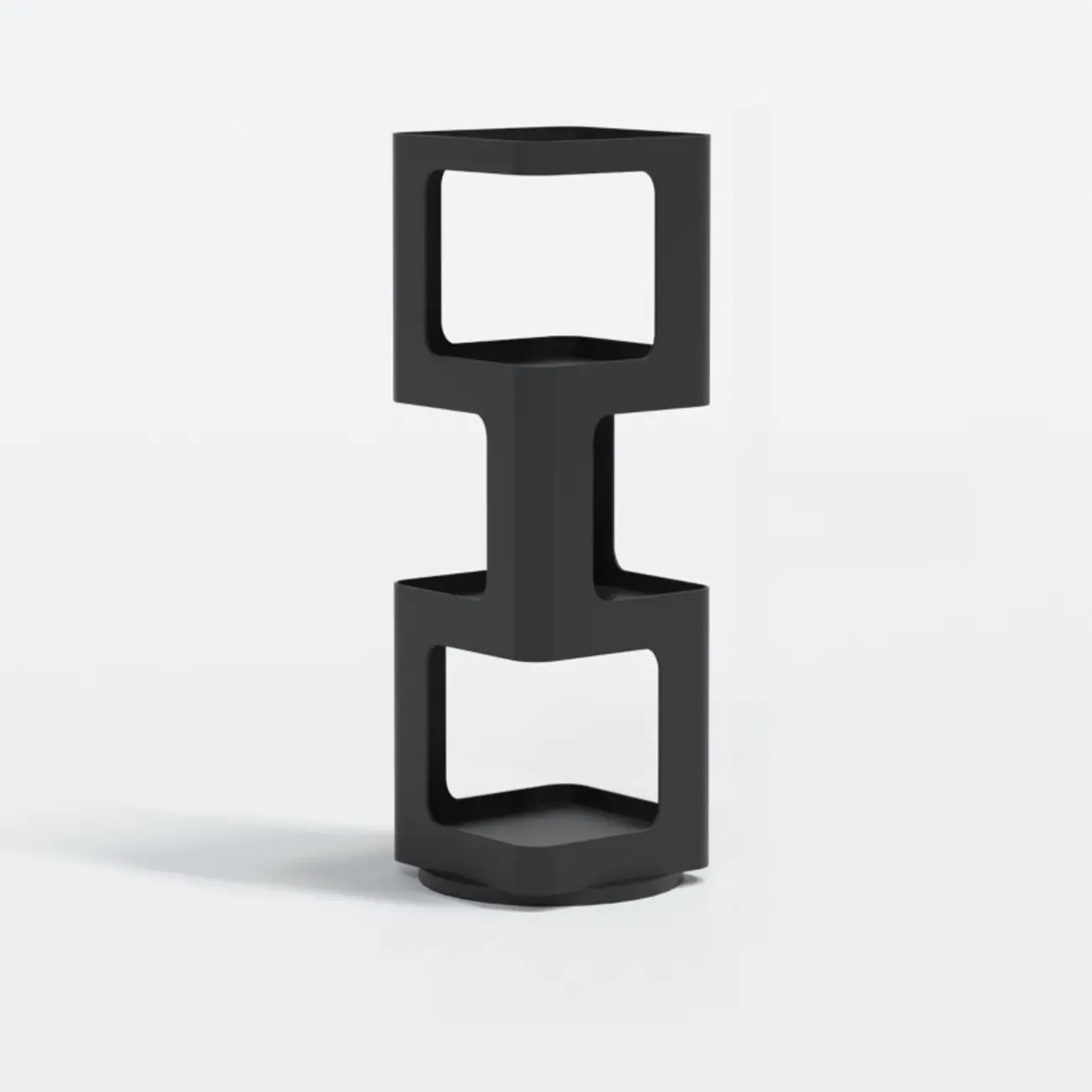 Chic Rotatable 4-Tier Vertical Metal Open Back Bookcase Image - 12