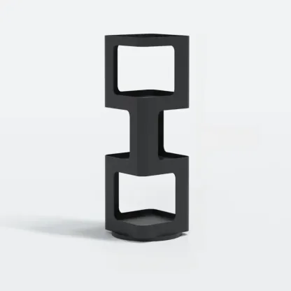 Chic Rotatable 4-Tier Vertical Metal Open Back Bookcase Image - 12