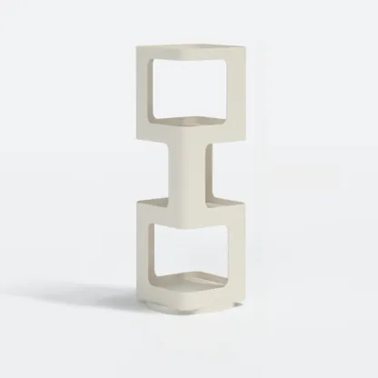 Chic Rotatable 4-Tier Vertical Metal Open Back Bookcase Image - 13