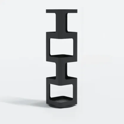 Chic Rotatable 4-Tier Vertical Metal Open Back Bookcase Image - 14