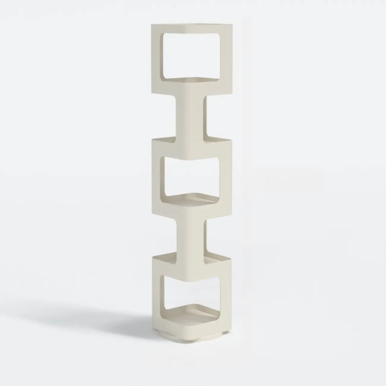 Chic Rotatable 4-Tier Vertical Metal Open Back Bookcase Image - 17