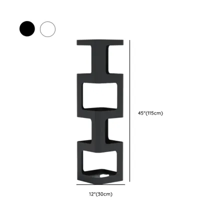 Chic Rotatable 4-Tier Vertical Metal Open Back Bookcase Image - 19