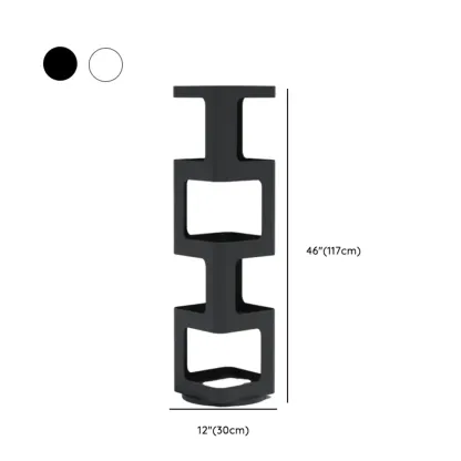 Chic Rotatable 4-Tier Vertical Metal Open Back Bookcase Image - 22