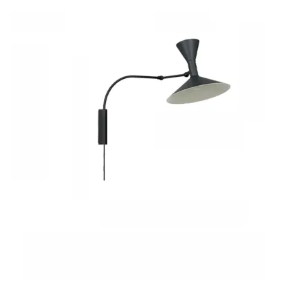 Modern White Plug-In Adjustable Wall Sconce in 2-Light Image - 5