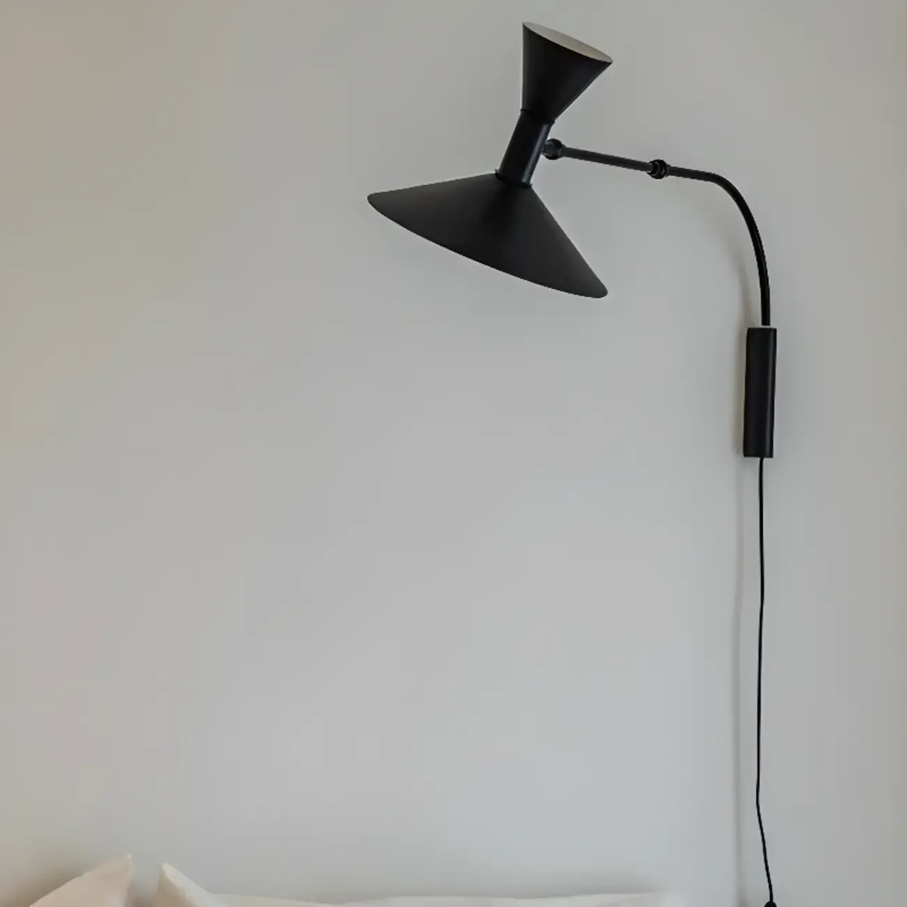 Modern White Plug-In Adjustable Wall Sconce in 2-Light Image - 6