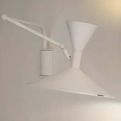 Modern White Plug-In Adjustable Wall Sconce in 2-Light Image - 10