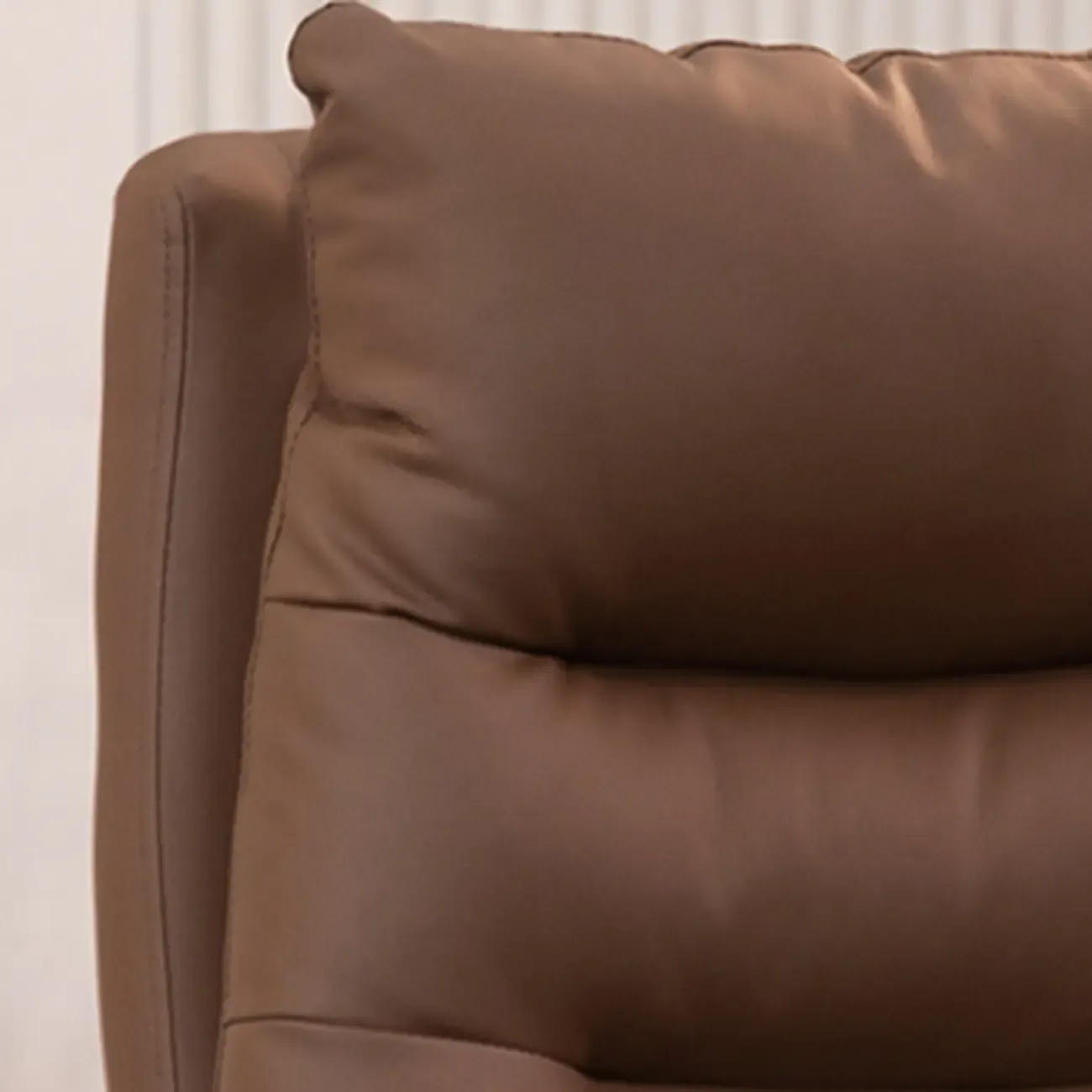 Ergonomic Black Leather Adjustable Office Chair with Wheels Image - 10