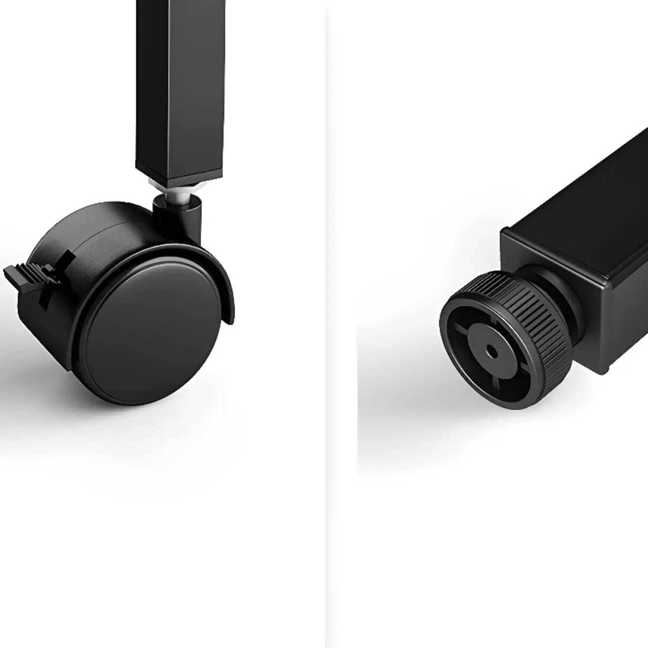 Contemporary Industrial Black Metal 5-Tier Rolling Bookcase Image - 5 | homeyfad