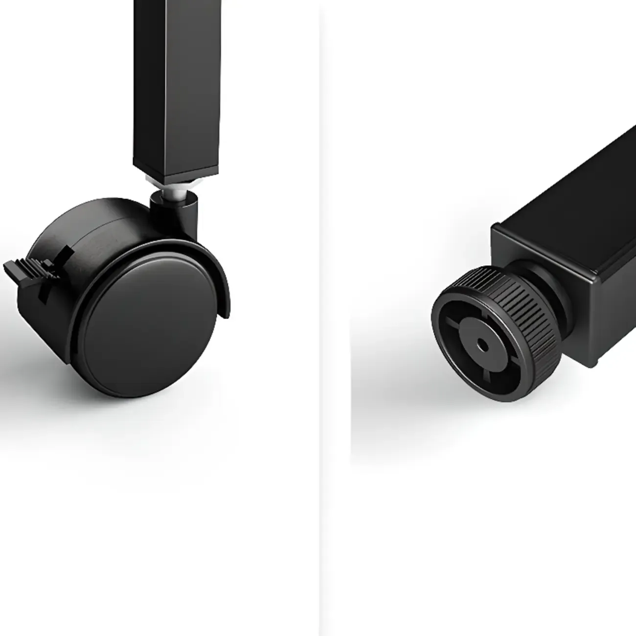 Contemporary Industrial Black Metal 5-Tier Rolling Bookcase Image - 5