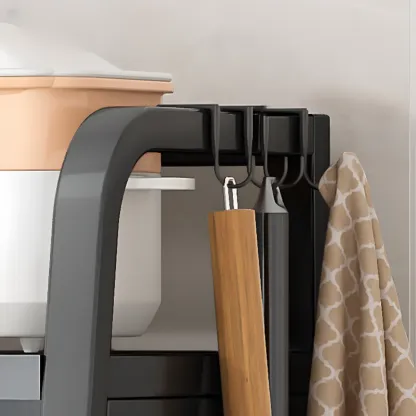 Contemporary Industrial Black Metal 5-Tier Rolling Bookcase Image - 6