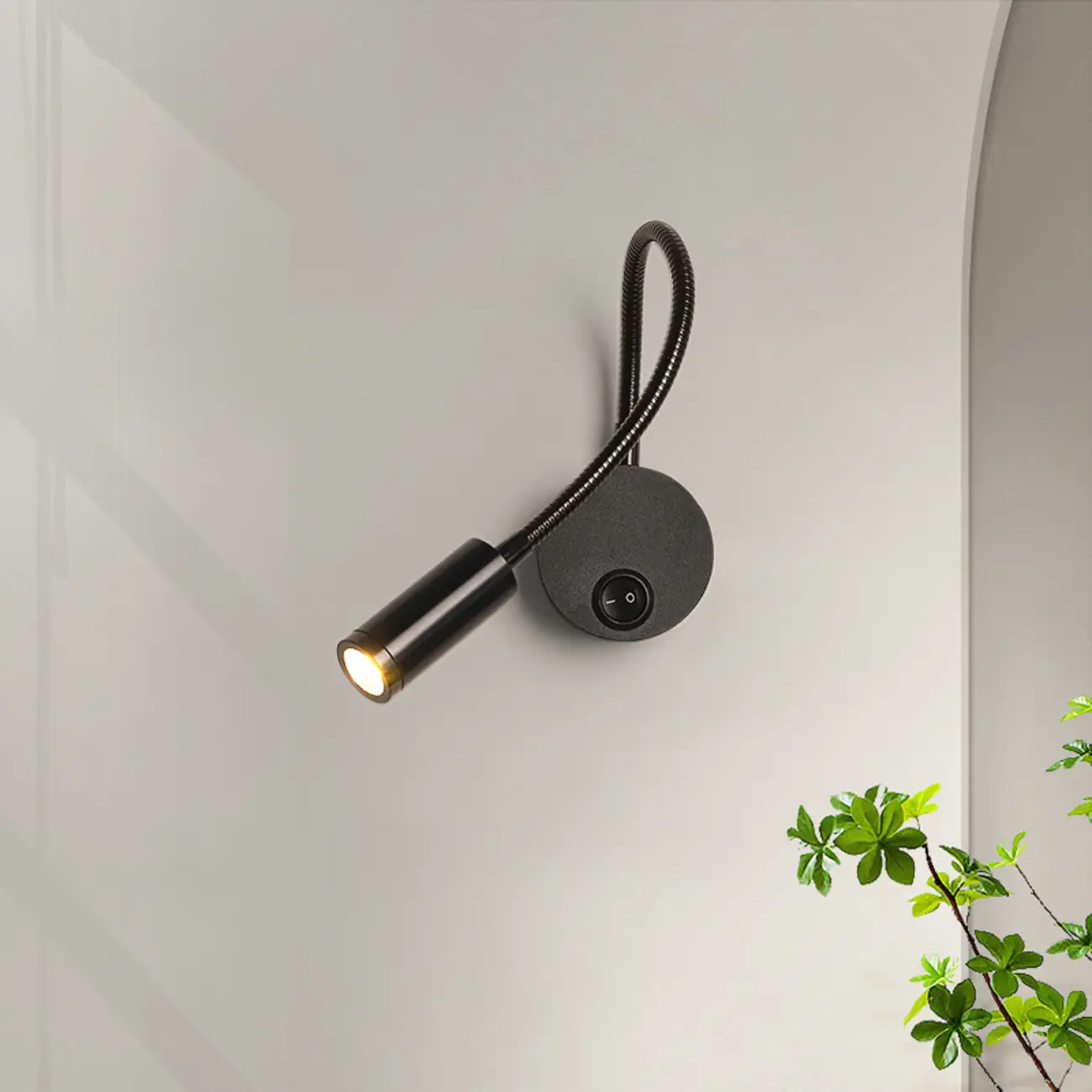 Modern Geometric Metal LED Wall Sconce for Bedroom Image - 3 | homeyfad