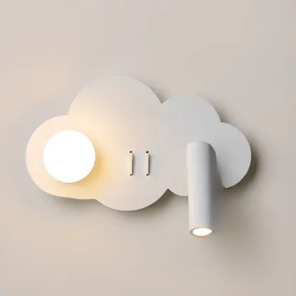 Modern Geometric Metal LED Wall Sconce for Bedroom Image - 6