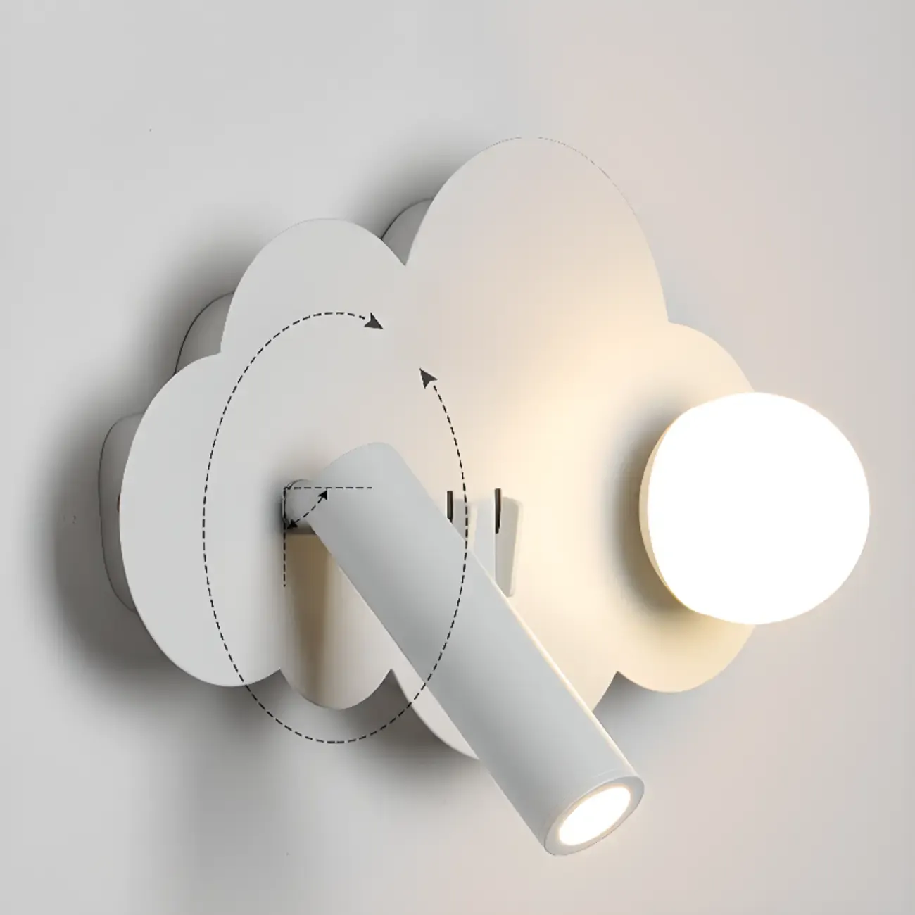 Modern Geometric Metal LED Wall Sconce for Bedroom Image - 18