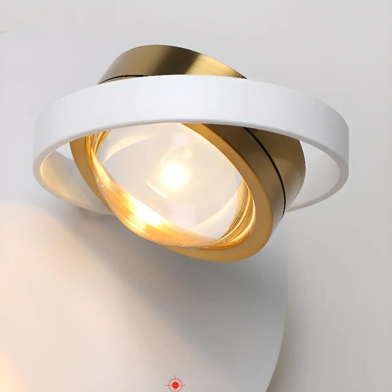 Modern Geometric Metal LED Wall Sconce for Bedroom Image - 20