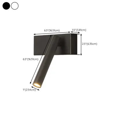 Modern Geometric Metal LED Wall Sconce for Bedroom Image - 24