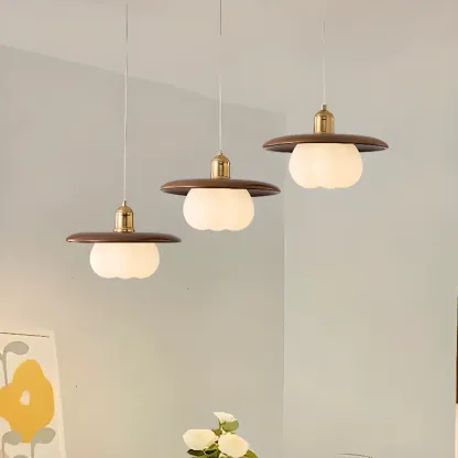 Geometric Dimmable 3-Light Acrylic LED Pendant Light Fixture  Image - 1