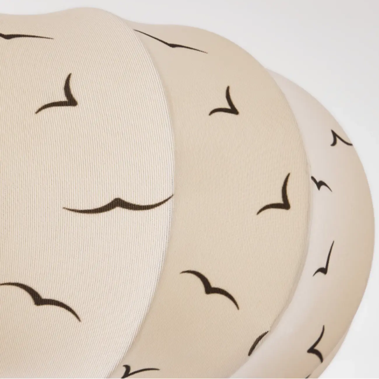 Modern Off-white Fabric Pendant Light with 5-Light & LED Image - 9 | homeyfad