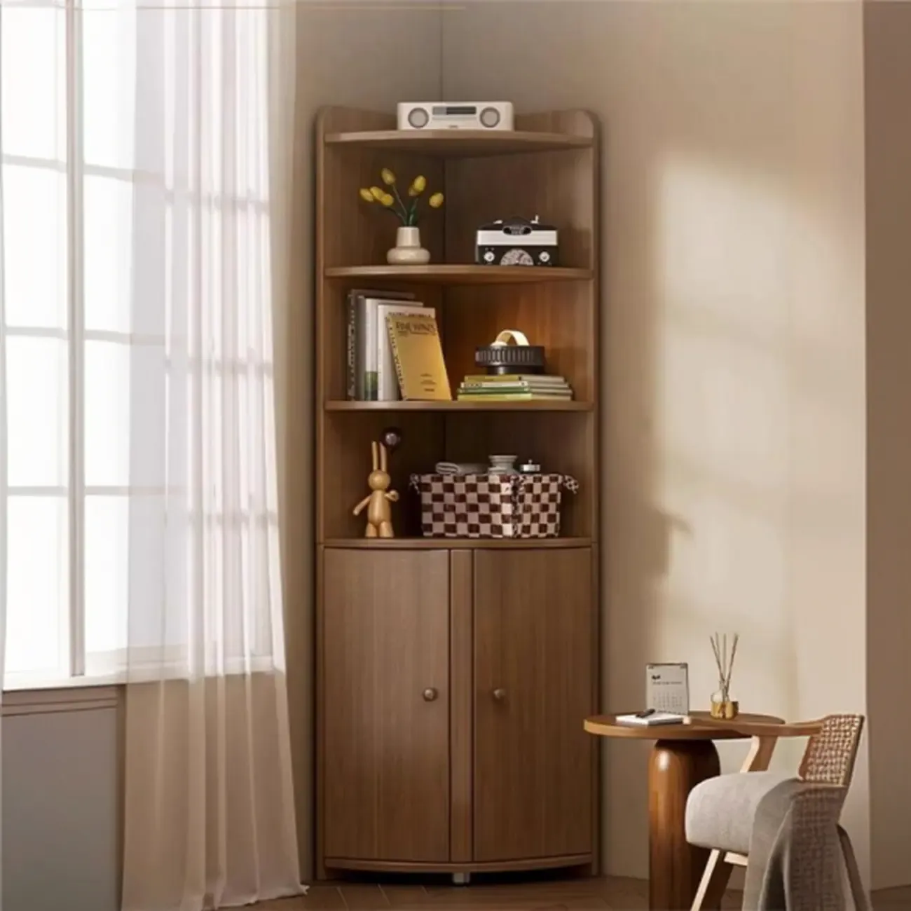  Trendy Nook Utility Wood Cabinet with Versatile Storage Image - 1
