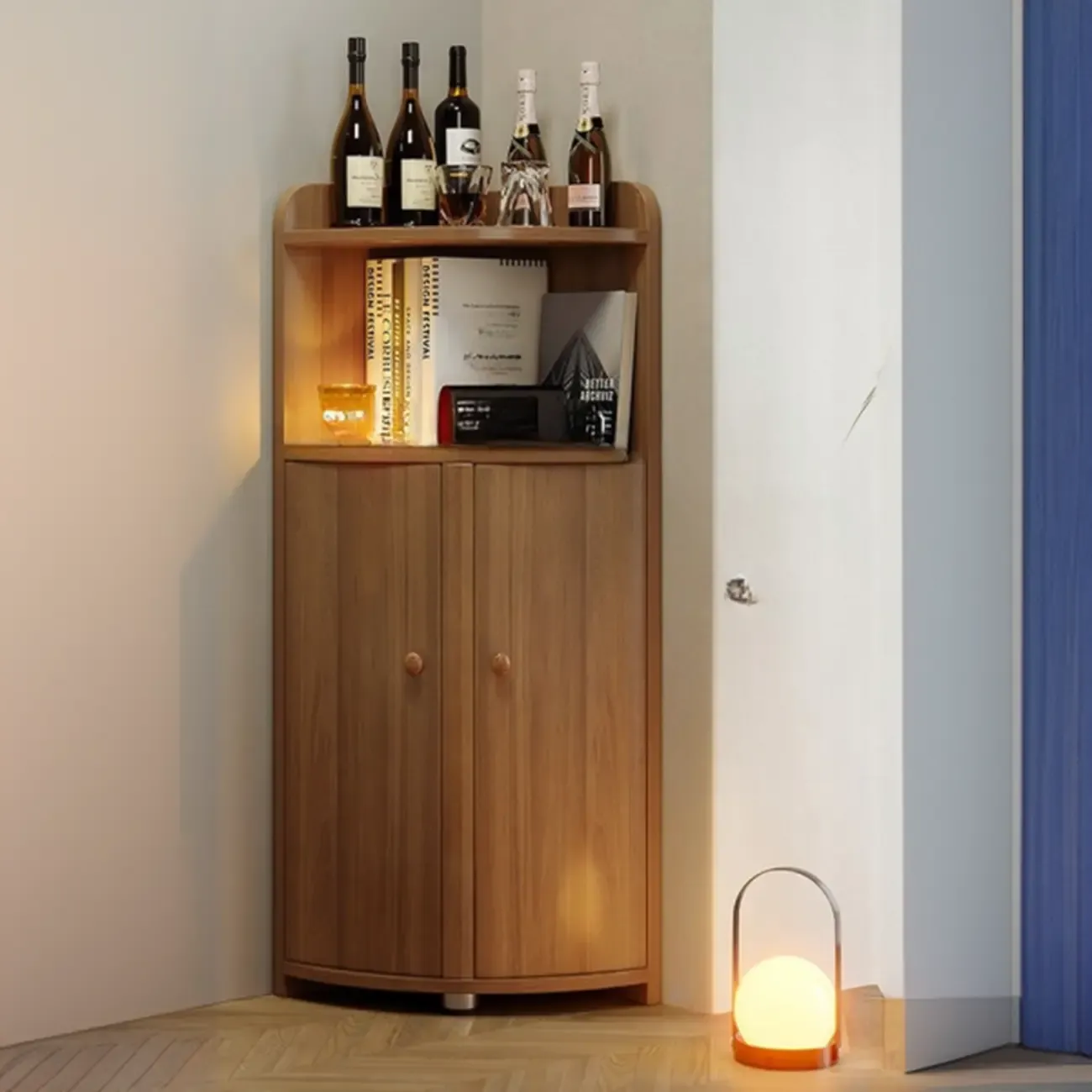  Trendy Nook Utility Wood Cabinet with Versatile Storage Image - 2