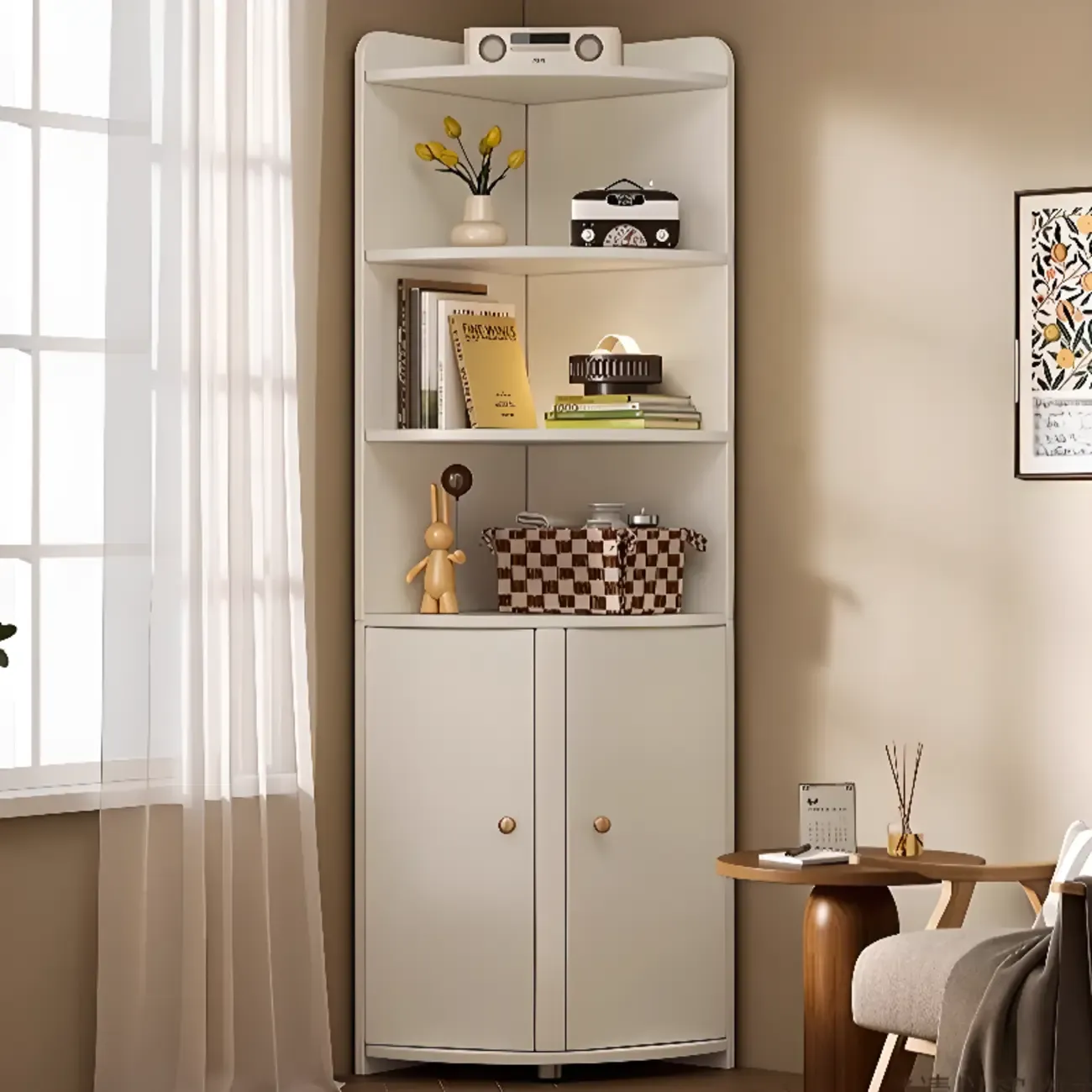  Trendy Nook Utility Wood Cabinet with Versatile Storage Image - 10