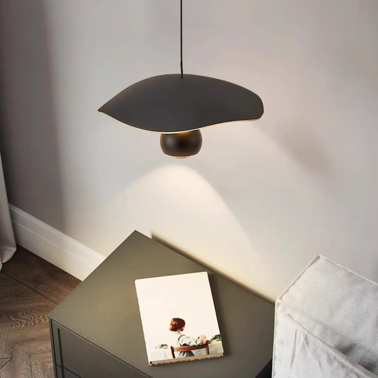 Dimmable Modern Acrylic Black 2-Light LED Pendant Light Image - 1 | homeyfad