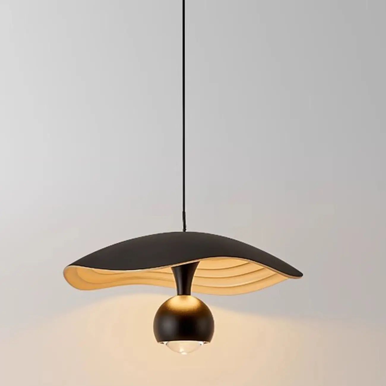 Dimmable Modern Acrylic Black 2-Light LED Pendant Light Image - 4 | homeyfad