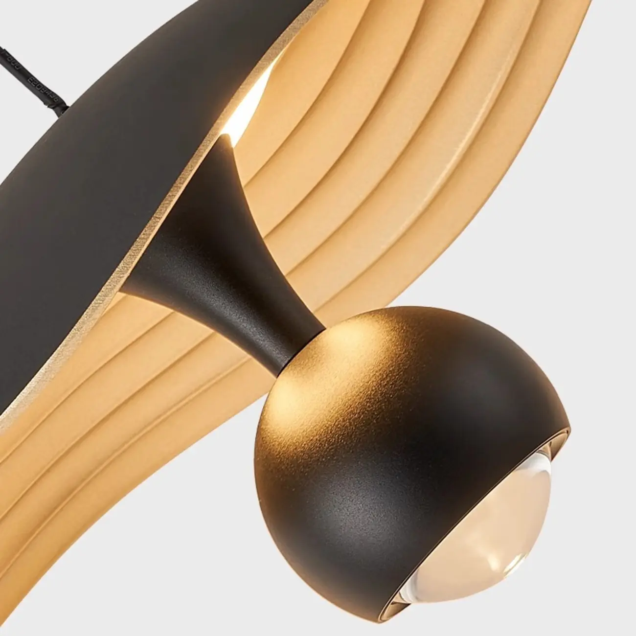 Dimmable Modern Acrylic Black 2-Light LED Pendant Light Image - 6 | homeyfad