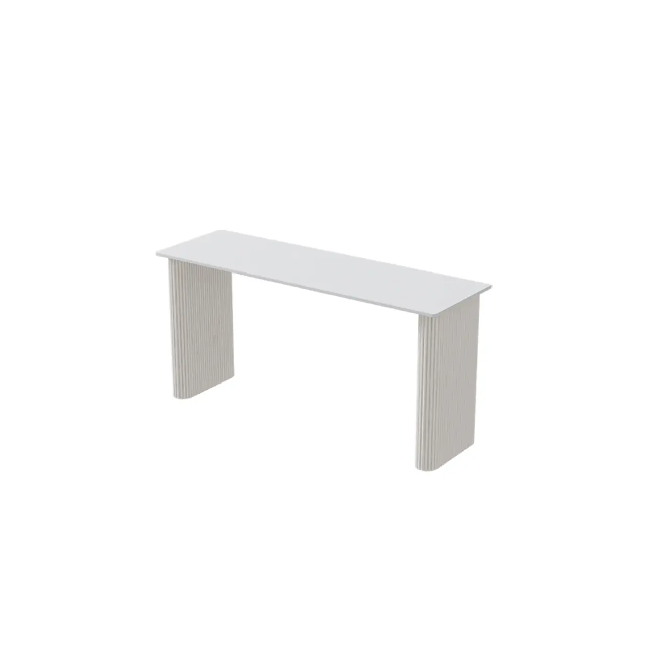 Glam White Stone Metal Striped Pillar Bar Tables Image - 6 | homeyfad