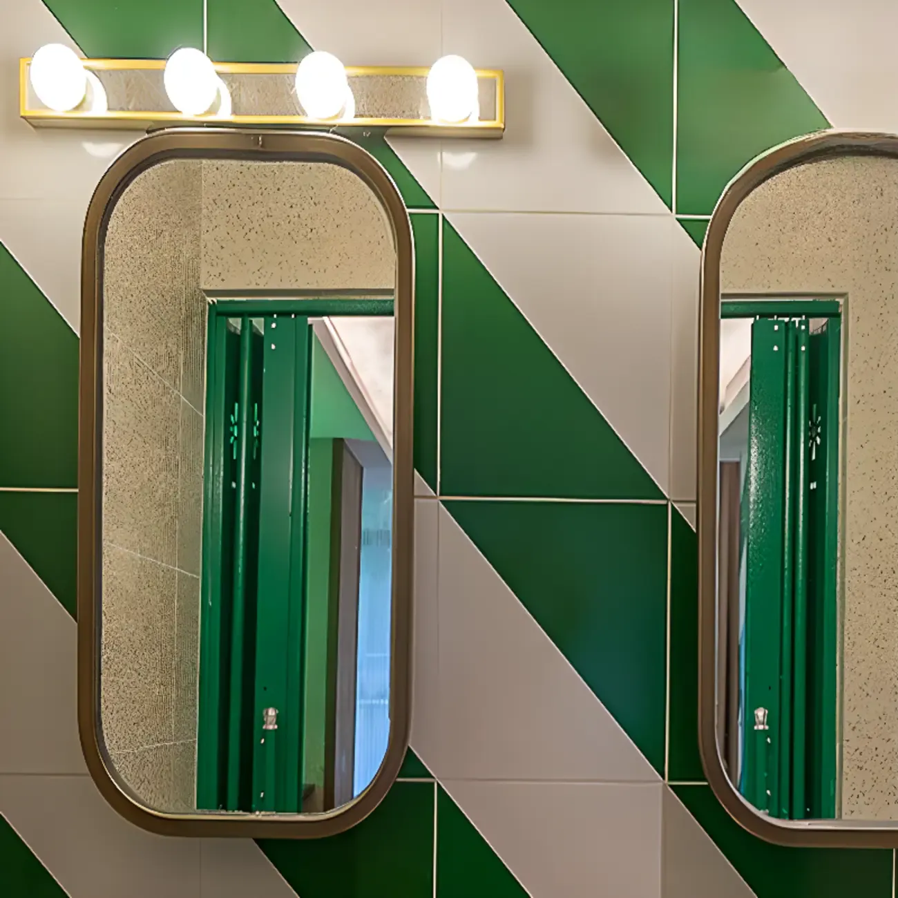 Gold Modern Straight 4-Light LED Vanity Light for Bathroom | HomeyFad