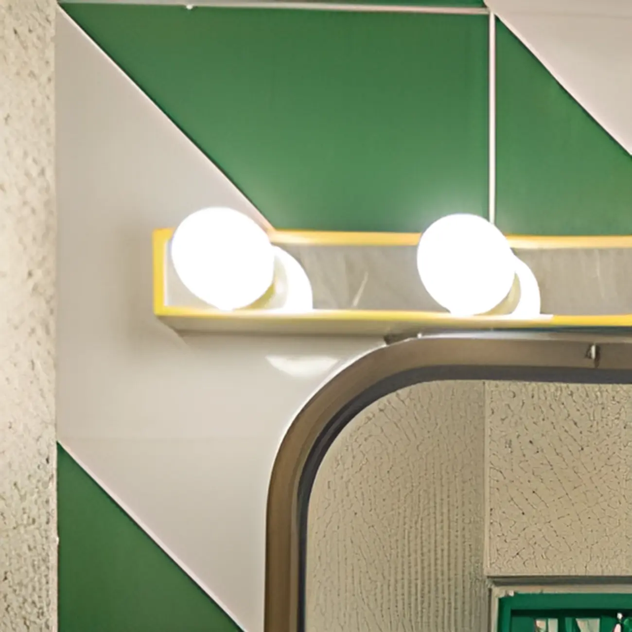 Gold Modern Straight 4/5 Light LED Vanity Light for Bathroom Image - 6 | homeyfad